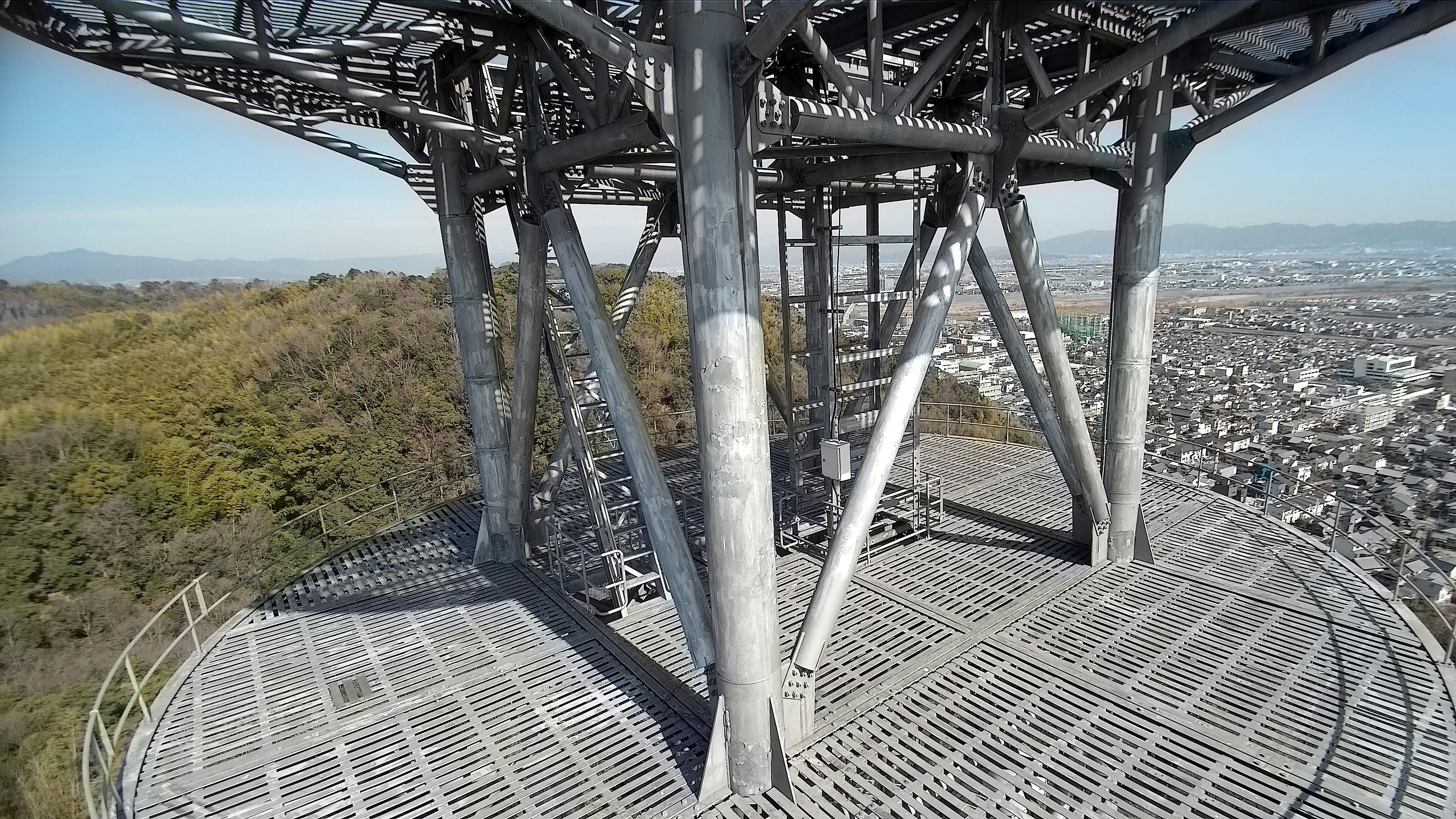 Inspection of a section of a communication tower