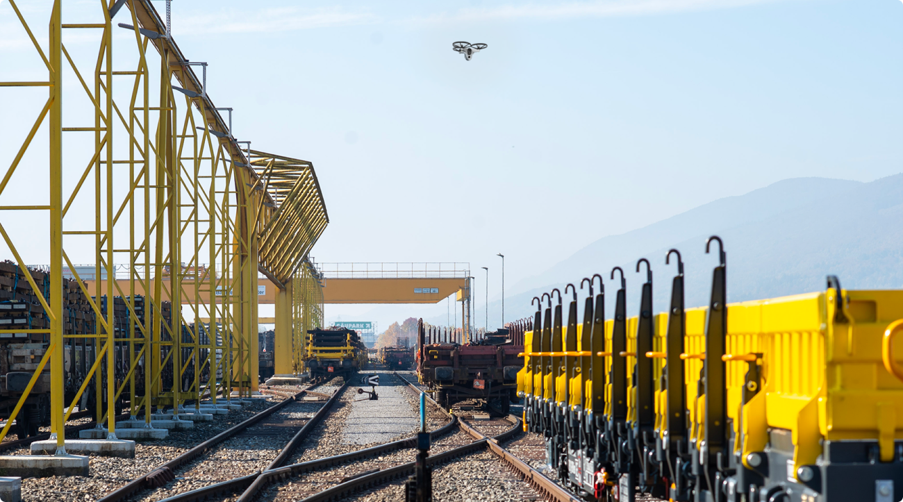 Swiss Federal Railways being monitored by Sunflower Labs Bee.